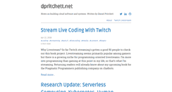 Desktop Screenshot of dpritchett.net